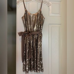 New Express Gold Sequin Dress size XS